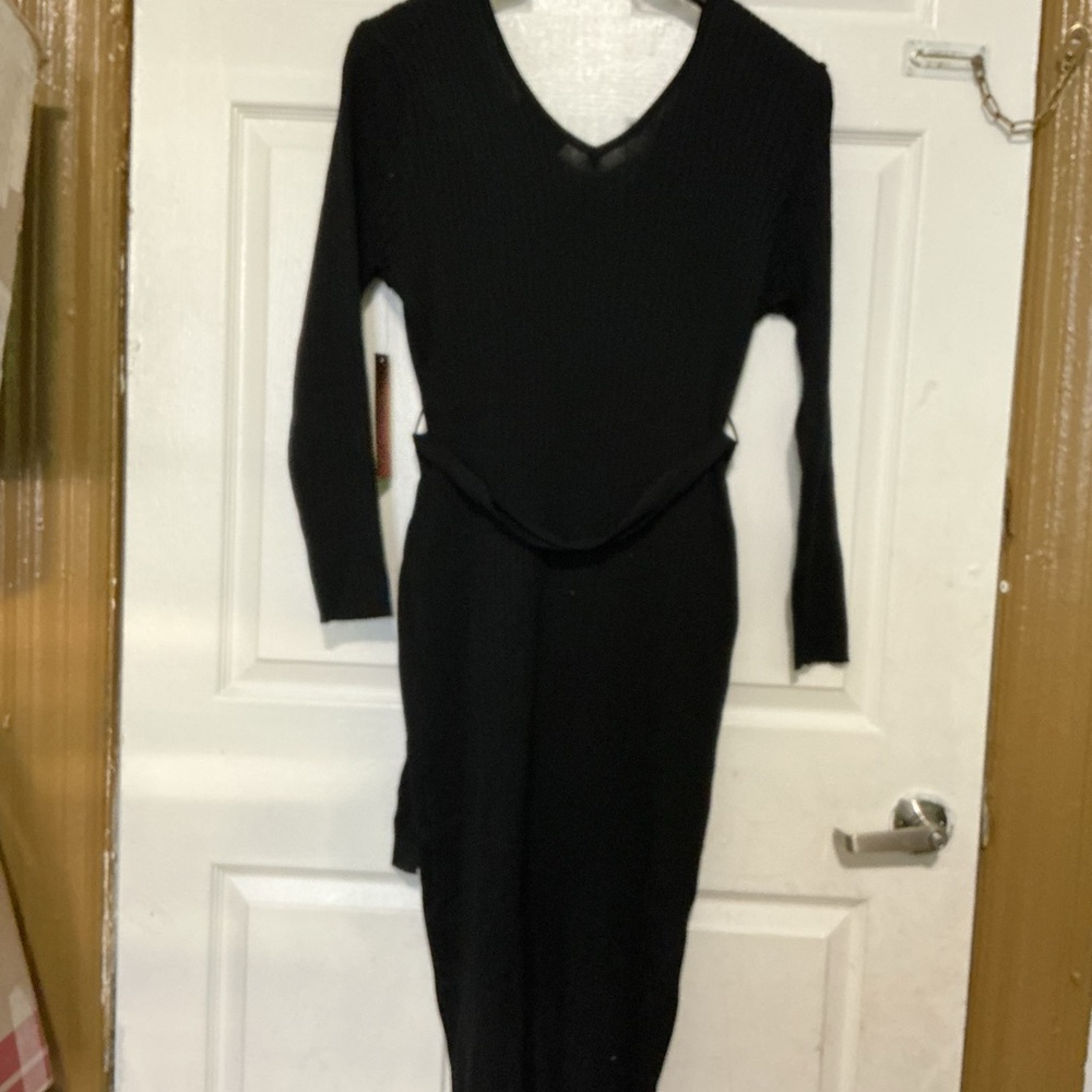 Almost Famous Black Long Sleeve Dress